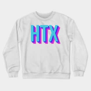 HTX in blue & purple Crewneck Sweatshirt